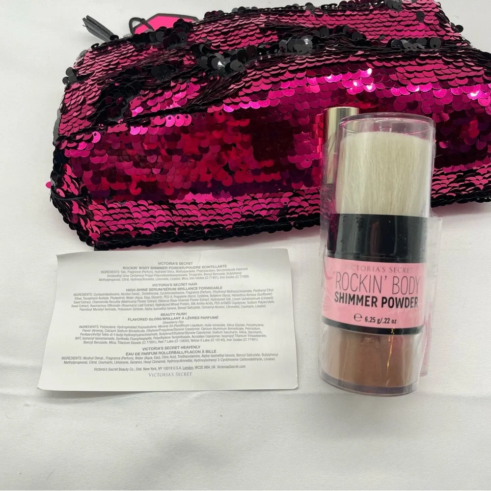 Victoria's Secret Bombshell 5 Piece Gift Set Gloss Rockin Body Bronzer Shimmer - Picture 9 of 16